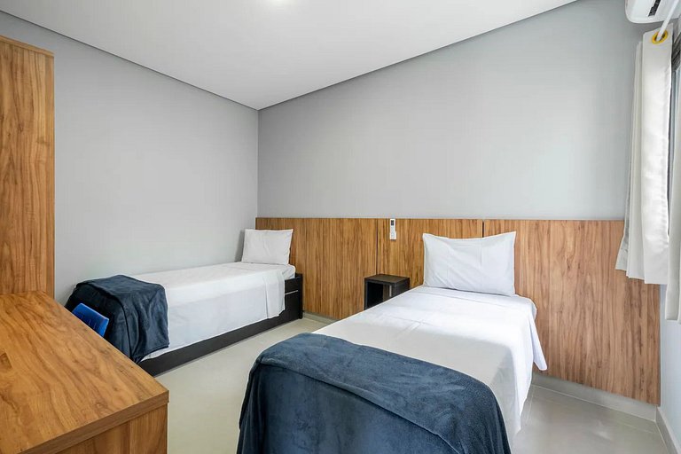 Villa 2 - Piscina Priv. Vidro 2 Quartos e Ar - Casa Manuê