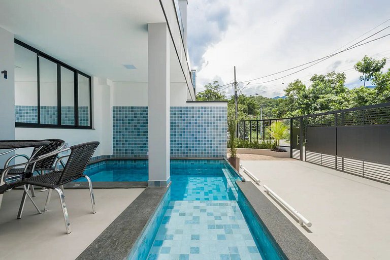 Villa 2 - Piscina Priv. Vidro 2 Quartos e Ar - Casa Manuê