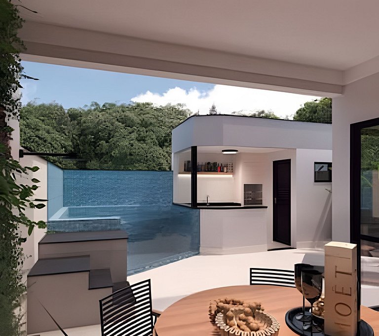 Casa piscina aquecida cond. fechado, ar e academia